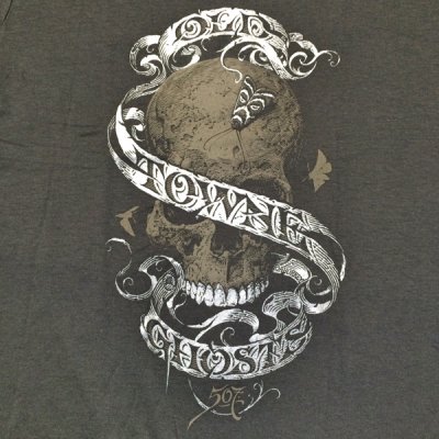 Photo1: OLD TOWNE GHOSTS SHIRT - SKULL