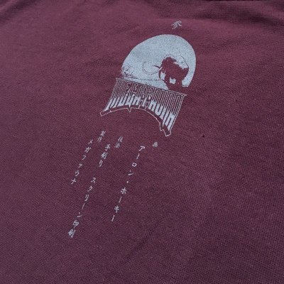 Photo5: HIDE THE OSPREY SPLASH SHIRT - BURGUNDY