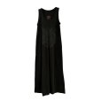 Photo1: ROSE SHARDS MAXI ONEPIECE - BLACK (1)