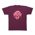 Photo1: SWMN x MEGAFAUNA SHIRT - BURGUNDY (1)