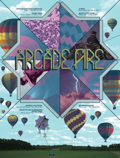 Photo1: Arcade Fire : Europe Summer Tour 2011