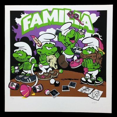 Photo3: Matching number set of Familia Smurfs - Purple & Green edition