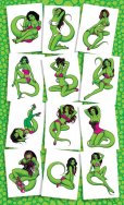 Photo1: Lizard Pin-Up Series (1)