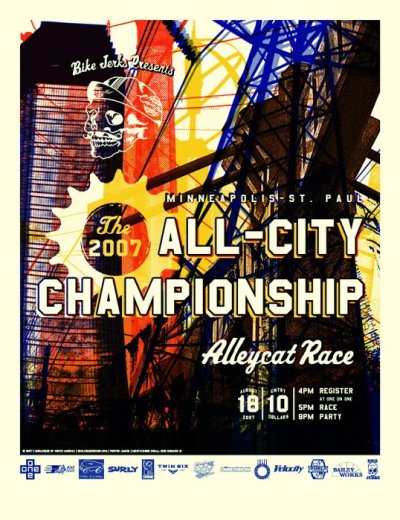 Photo1: ALL-CITY CHAMPIONSHIP ALLEYCAT RACE