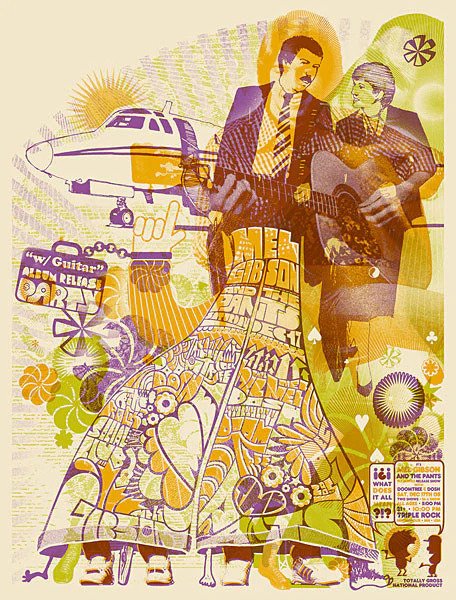 Photo1: MEL GIBSON & THE PANTS: WITH GUITAR ALBUM RELEASE PRINT (1)